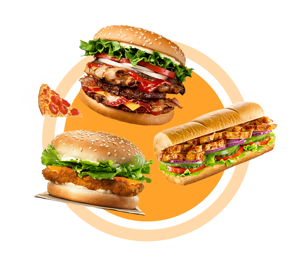 Ilustração do BLU MENU para delivery